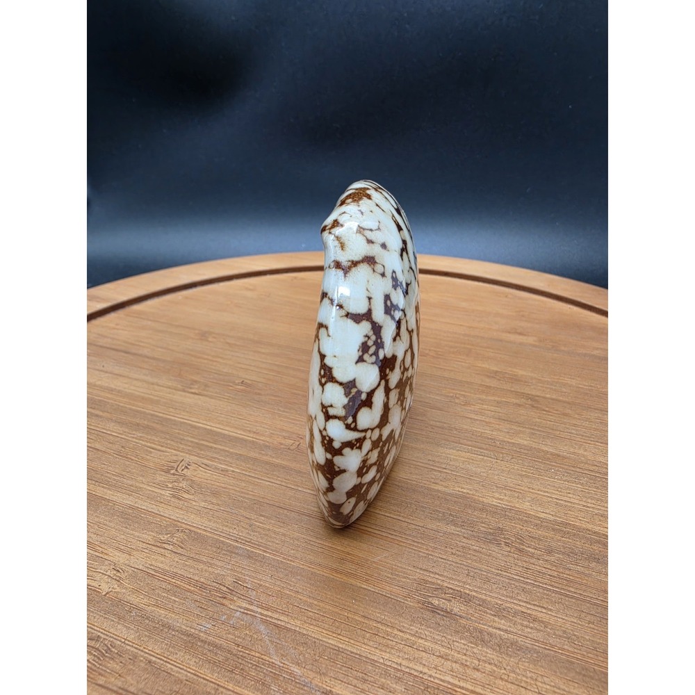 Vintage Glazed Stoneware Owl Figurine Ceramic Animal Decor - Picture 4 of 8